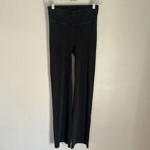 PACT Ore Karissa Ribbed High Rise Leggings Boot Cut Organic Cotton Size Medium